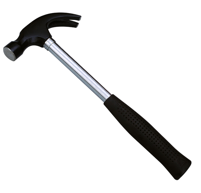 SH101 Claw Hammer with steel handle and rubber grip