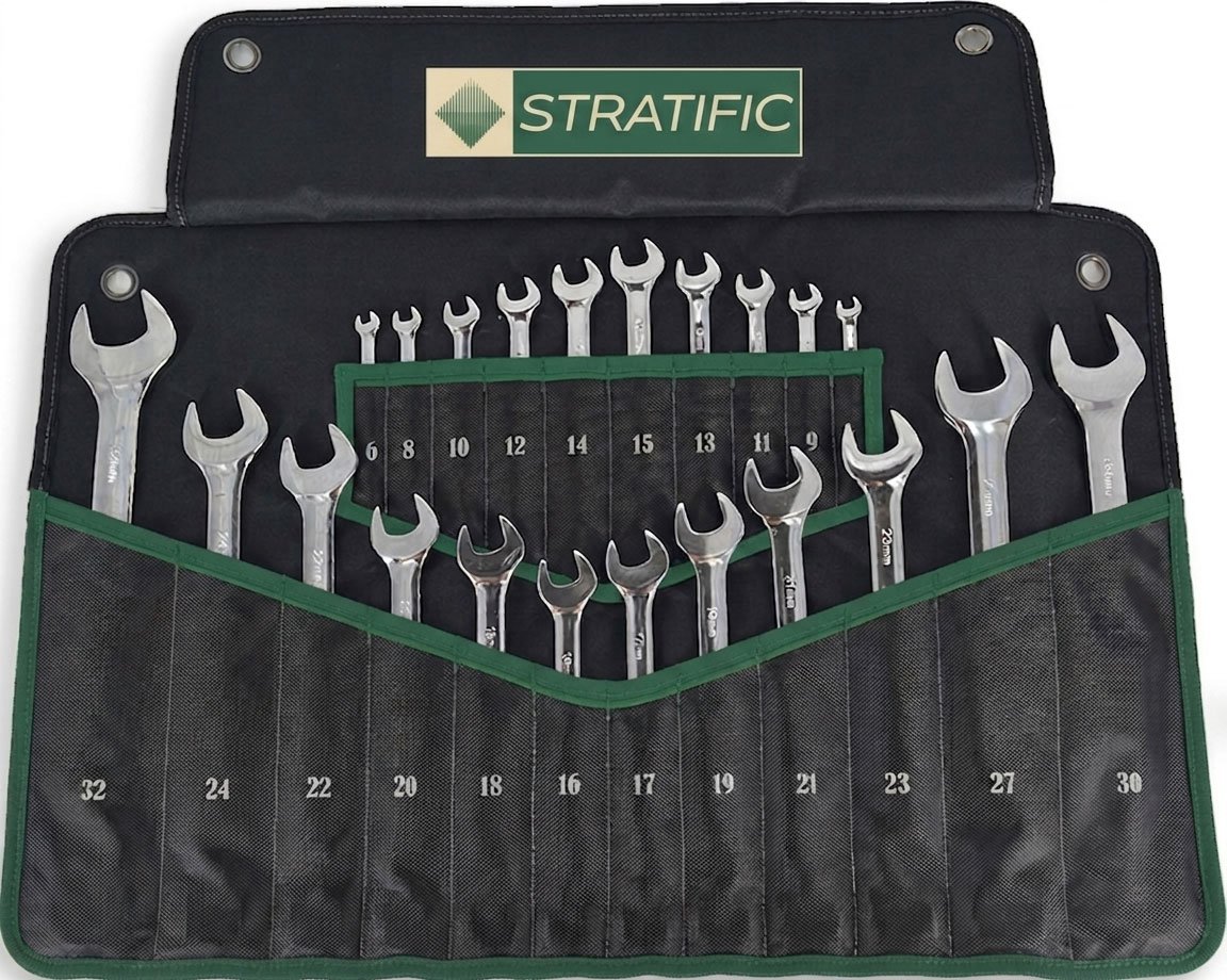 S205 Double Open-End Spanners Set (Long Pattern/Recessed Panel)
